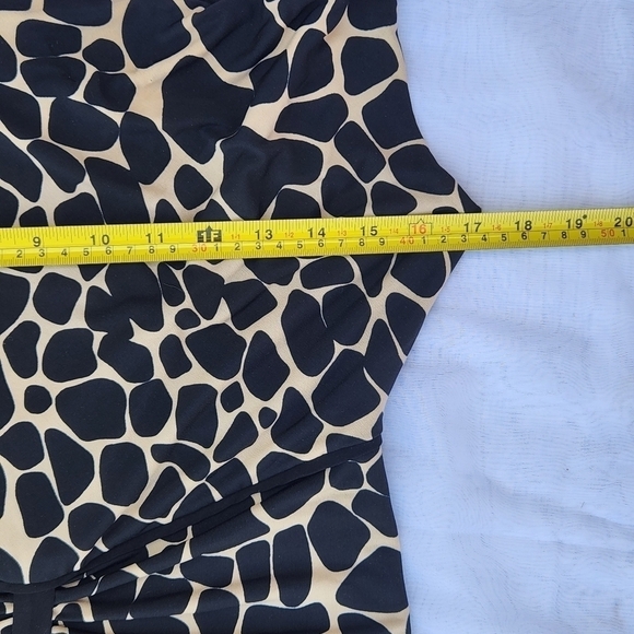 Enfocus Studio Sleeveless Black and Tan Dress size 6 - Picture 6 of 10